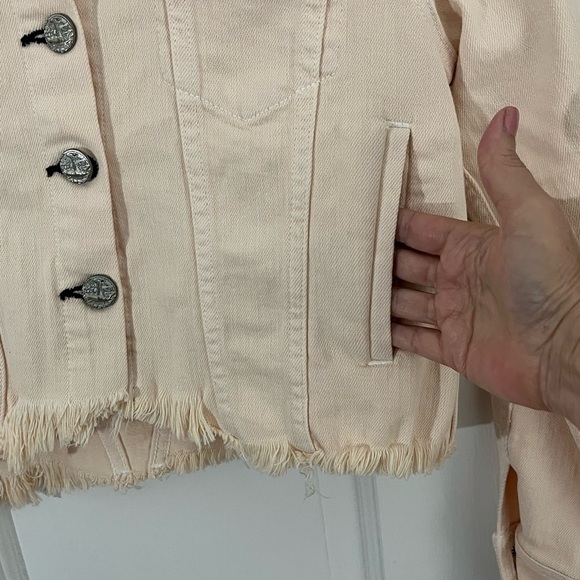 McGuire Denim Light Pink Jean Jacket - Picture 4 of 14